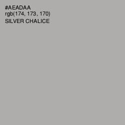 #AEADAA - Silver Chalice Color Image